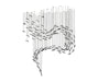 Glass Feathers Chandelier-DWHOME