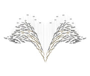 Glass Feathers Chandelier-DWHOME