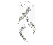 Glass Feathers Flying Chandelier-DWHOME