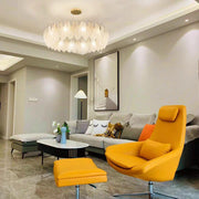 Glass Feather Chandelier-DWHOME