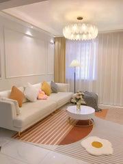 Glass Feather Chandelier-DWHOME