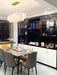 Glass Feather Chandelier-DWHOME