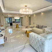 Glass Feather Chandelier-DWHOME