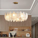Glass Feather Chandelier-DWHOME