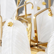 Glass Feather Chandelier-DWHOME