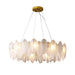 Glass Feather Chandelier-DWHOME