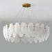 Glass Feather Chandelier-DWHOME