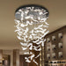 Glass Feathers Chandelier-DWHOME