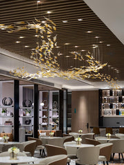 Glass Feathers Flying Chandelier-DWHOME