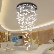 Glass Feathers Flying Chandelier-DWHOME