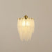 Glass Feather Pendant Light.