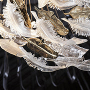 Glass Feathers Chandelier-DWHOME
