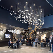 Glass Feathers Flying Chandelier-DWHOME