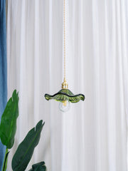 Glass Hibiscus Flower Swag Light-DWHOME