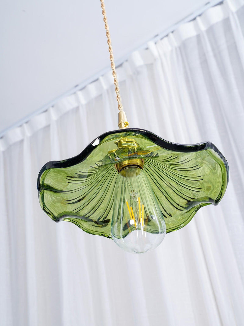 Glass Hibiscus Flower Swag Light-DWHOME