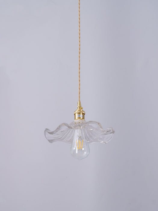 Glass Hibiscus Flower Pendant Light - Vakkerlight