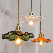 Glass Hibiscus Flower Swag Light-DWHOME