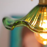 Glass Hibiscus Flower Swag Light-DWHOME