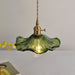 Glass Hibiscus Flower Pendant Light.