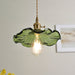 Glass Hibiscus Flower Pendant Light.