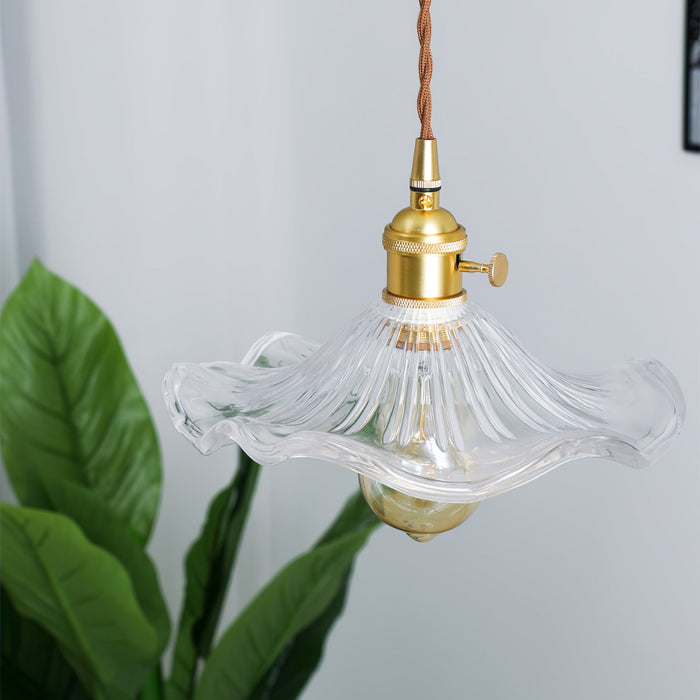 Glass Hibiscus Flower Swag Light - Vakkerlight