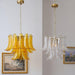 Glass Leaf Cascade Chandelier-DWHOME