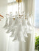 Glass Leaf Cascade Chandelier-DWHOME