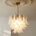 Glass Leaf Cascade Chandelier.