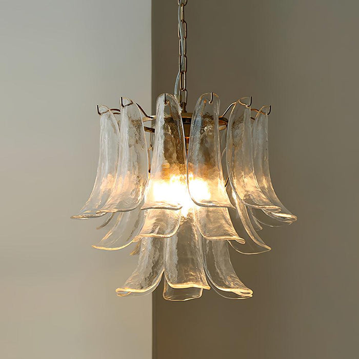 Glass Leaf Cascade Chandelier - Vakkerlight