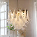 Glass Leaf Cascade Chandelier-DWHOME