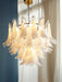 Glass Leaf Cascade Chandelier-DWHOME