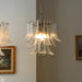 Glass Leaf Cascade Chandelier-DWHOME