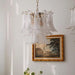 Glass Leaf Cascade Chandelier-DWHOME