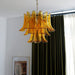 Glass Leaf Cascade Chandelier-DWHOME