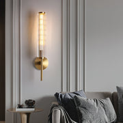 Glass Linear Brass Wall Light-DWHOME