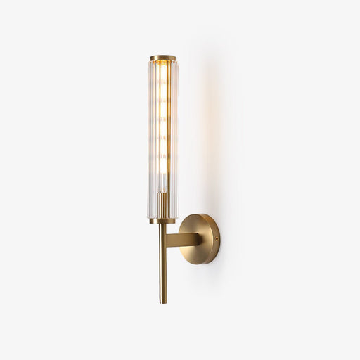 Glass Linear Brass Wall Light-DWHOME