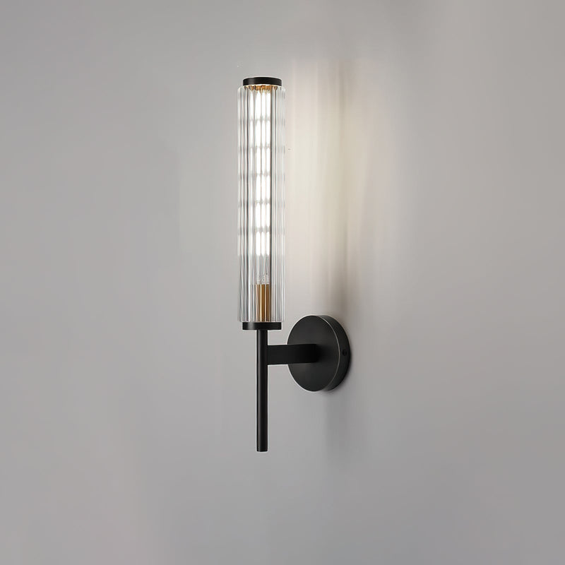 Glass Linear Brass Wall Light-DWHOME