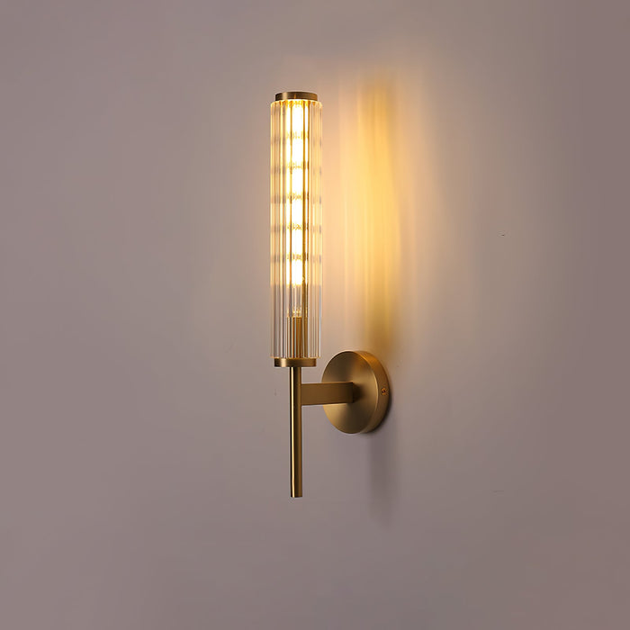 Glass Linear Brass Wall Light-DWHOME