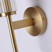 Glass Linear Brass Wall Light-DWHOME