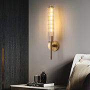 Glass Linear Brass Wall Light-DWHOME