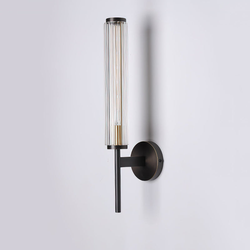 Glass Linear Brass Wall Light-DWHOME