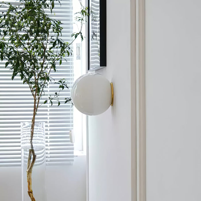 Glass Mini Orb Wall Lamp-DWHOME