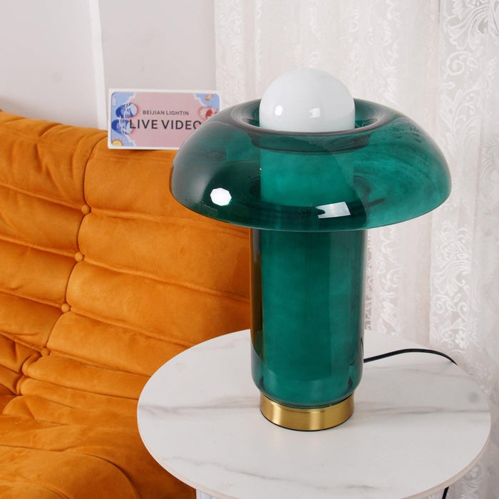 Glass Mushroom Table Lamp-DWHOME