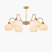 Glass Persimmon Chandelier-DWHOME