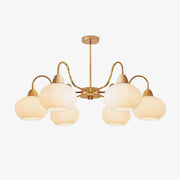 Glass Persimmon Chandelier-DWHOME