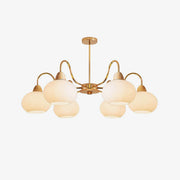 Glass Persimmon Chandelier-DWHOME