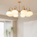 Glass Persimmon Chandelier-DWHOME