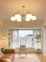 Glass Persimmon Chandelier-DWHOME