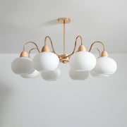 Glass Persimmon Chandelier-DWHOME