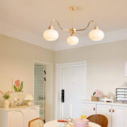 Glass Persimmon Chandelier-DWHOME